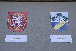Roudnice odhalila první etapu Erbovní stěny polabských měst