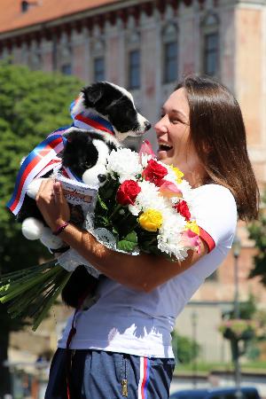 Roudnice přivítala olympijskou finalistku Terezu Fišerovou